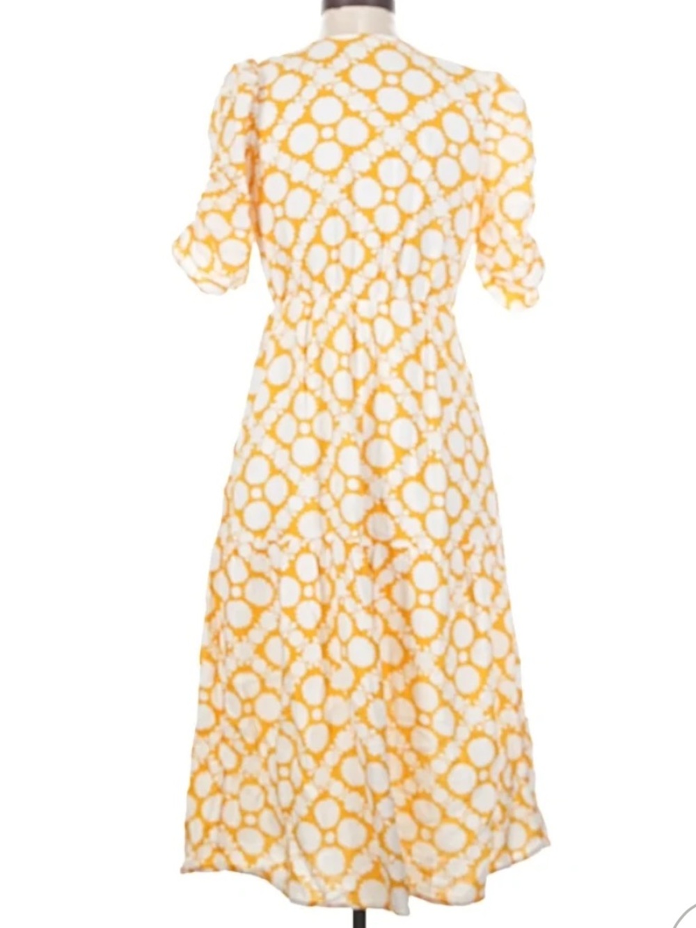 NWT! Time and Tru Women's Cotton Tiered Midi Dress with Elbow Length Sleeves SzM - Picture 6 of 12